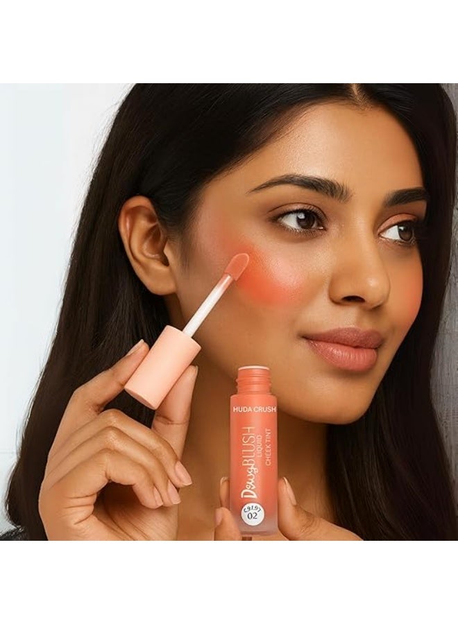 HUDACRUSH Huda Crush Liquid Blush 4.5ml- Warm Coral Blush for Face Makeup, Blusher for Cheeks, Blendable Long-Lasting Matte Finish, Waterproof for Women and Girls - Image 4